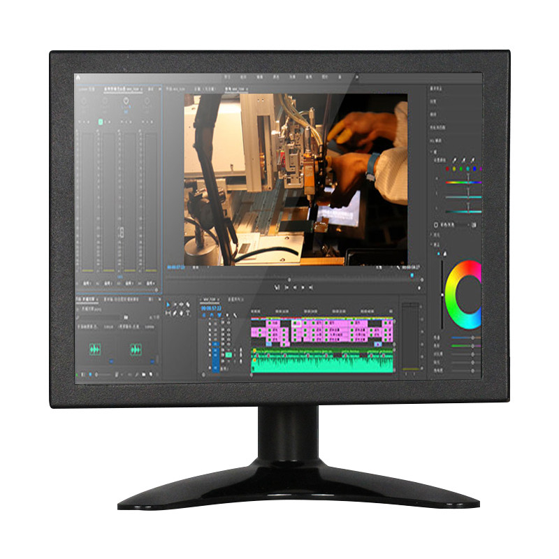 Polcd Multi Function Οθόνη VGA TFT LED 8 ιντσών Ενσωματωμένη βιομηχανική οθόνη Μεταλλικό υλικό