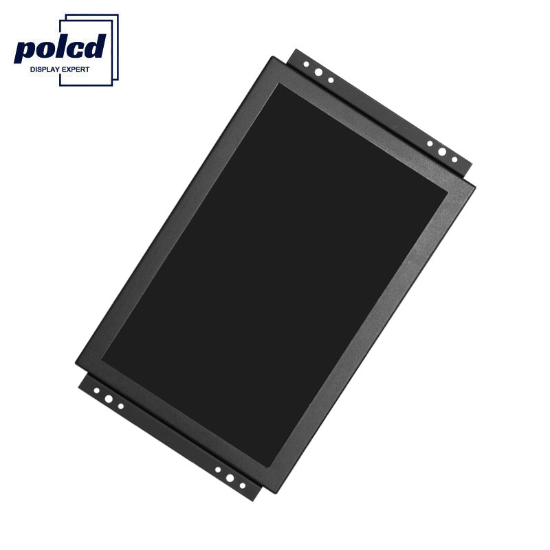 Polcd TFT LCD οθόνη 10,1 ιντσών Βιομηχανική οθόνη αφής υψηλής φωτεινότητας IP65 Μαύρο