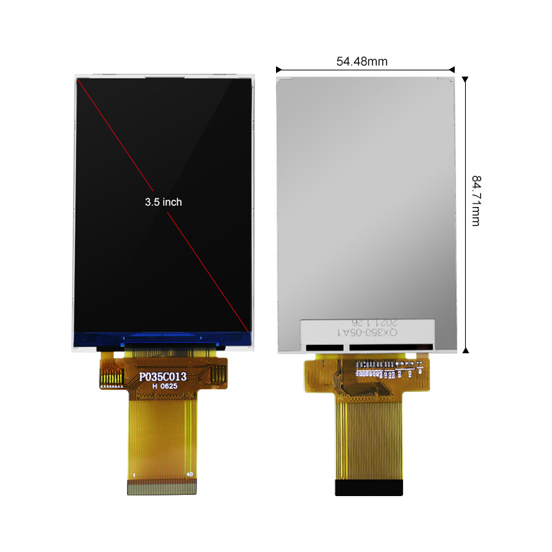 Polcd 320x480 Spi 3,5 ιντσών οθόνη LCD 450cd/m2 για εμπορικό