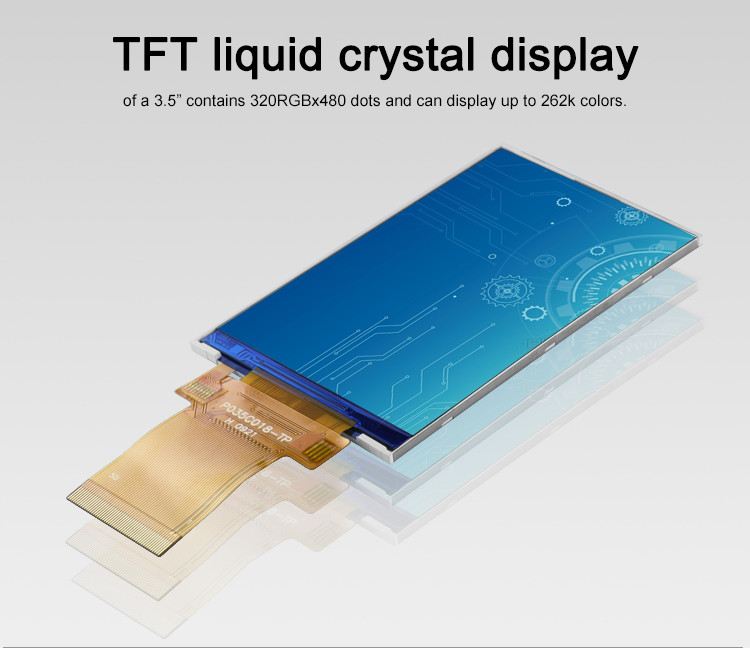 3.5 ιντσών LCD Panel Module 320x480 Rgb Spi Interface Full Color Tft Lcm Display Polcd