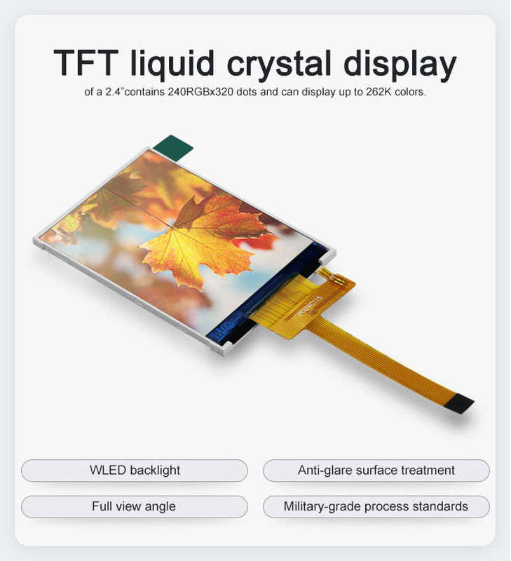 Polcd RoHS 2.4 ιντσών Lcd Tft Display ST7789V3 TFT LCD Module 4 Wire SPI 240x320 Tft Screen