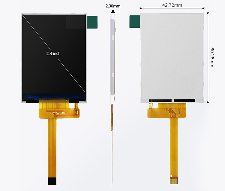 Polcd 240x320 Led Backlit Tft LCD Display 2.4 ιντσών LCM 260 Νιτ φωτεινότητα Lcm Πίνακα