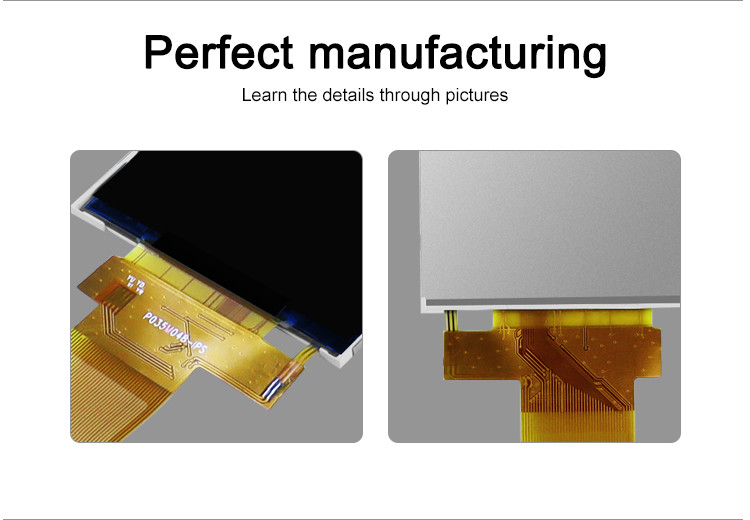320x480 3,5 ιντσών Tft LCD οθόνη 18 bit παράλληλη Rgb διεπαφή Μικρό μέγεθος