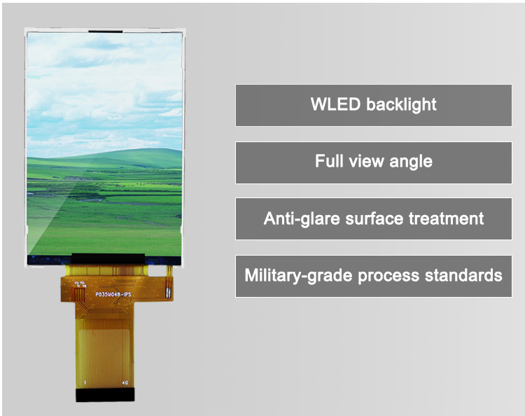 320x480 3,5 ιντσών Tft LCD οθόνη 18 bit παράλληλη Rgb διεπαφή Μικρό μέγεθος