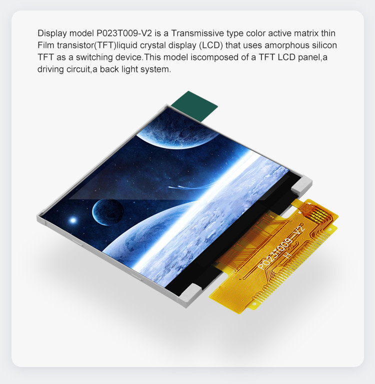 Polcd 2.31 ιντσών 320x240 Ανάλυση 8080 MCU διεπαφή ILI9342C Μοδούλος οθόνης LCD σε χρώμα