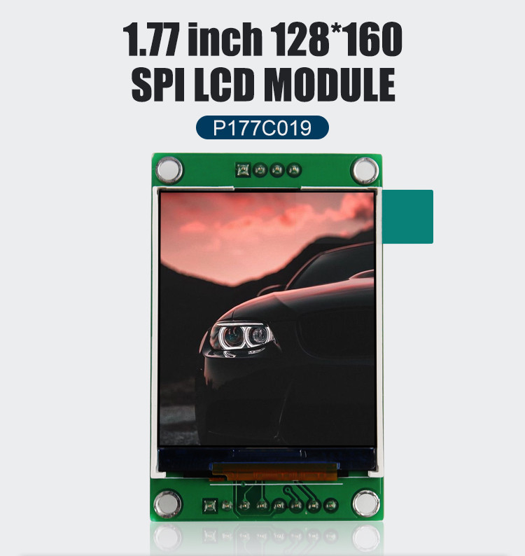 Polcd ST7262 1,77 ιντσών 24 bit LCD 128X160 TFT Οθόνη αφής 300 Nit
