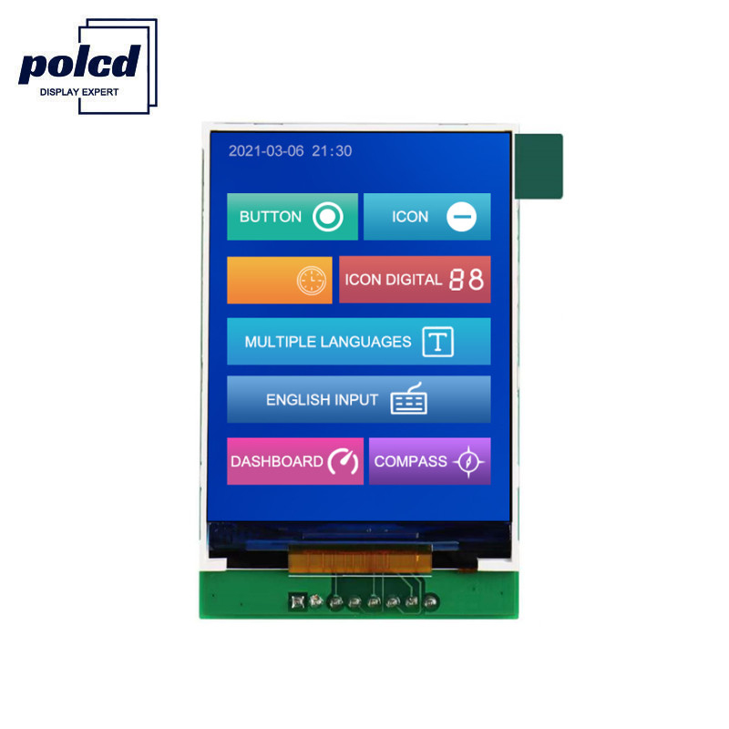 Πίνακας αφής Polcd RoHS Color 262K LCD Tft 2,4 ιντσών ST7789V2 Tft
