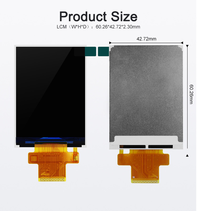 Polcd ST7789V2 2,4 Tft Έγχρωμη οθόνη 262K TFT LCD Μονάδα 48,96mm