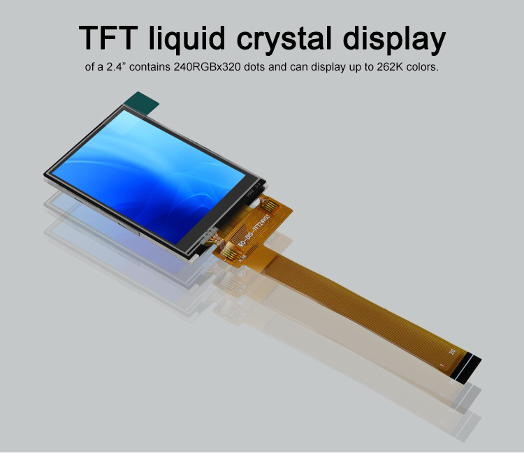 Polcd Black 8080 MCU 2,4 ιντσών Tft Οθόνη 8 Bit 2,4 Tft Spi 240x320
