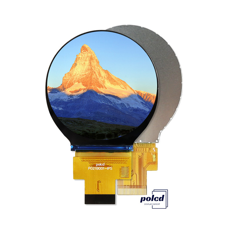 Polcd 2,1 ιντσών IPS Μικρή στρογγυλή οθόνη LCD 480*480 Mipi διεπαφή ST7701S Κύκλος Κύκλος TFT οθόνη