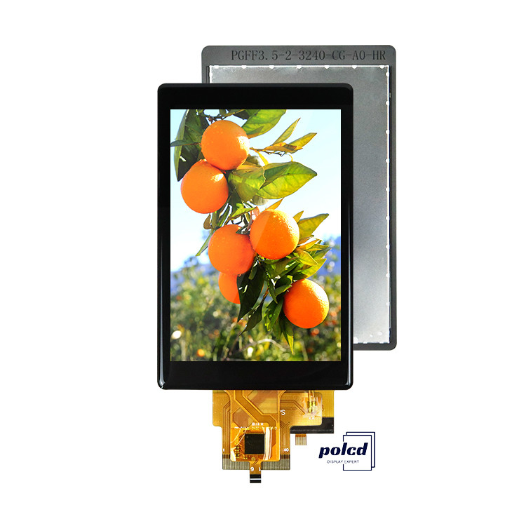 Polcd Custom 3,5 ιντσών χωρητικό πάνελ αφής 320x480 500nit RGB διεπαφή IPS Tft Lcd οθόνη