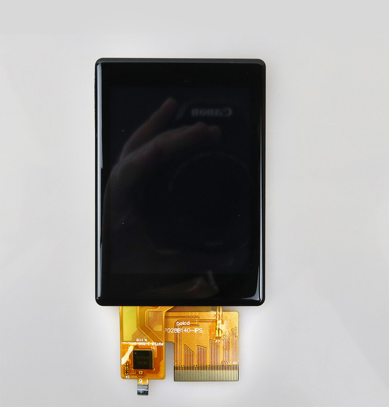 Polcd υψηλή φωτεινότητα 500nit 2,8 ιντσών οθόνη LCD 240x320 IPS όλες τις γωνίες θέασης CTP χωρητική οθόνη αφής TFT