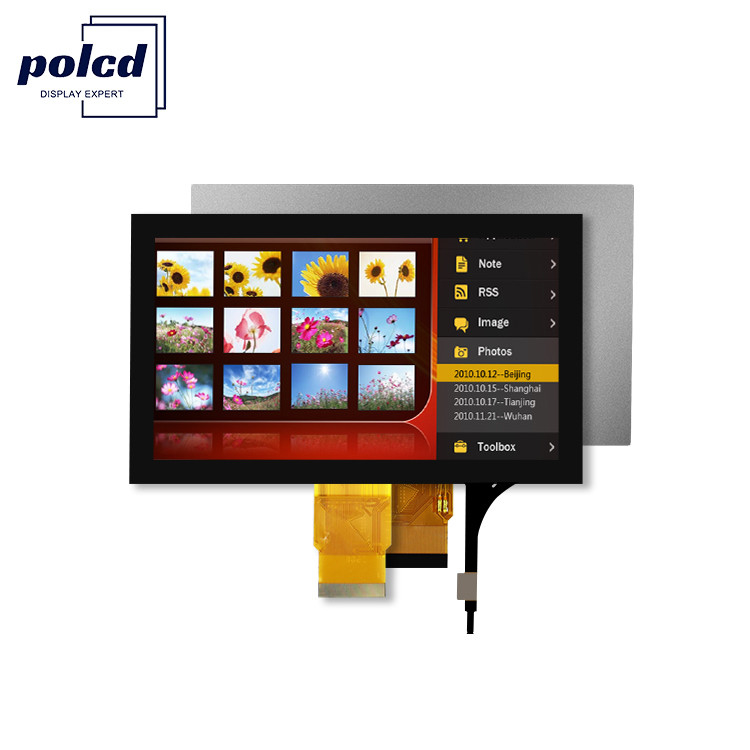 Polcd 7'' Tft LCD Panel 800x480 Συγκινητική οθόνη αφής Διασύνδεση RGB 7 ιντσών οθόνη LCD Module