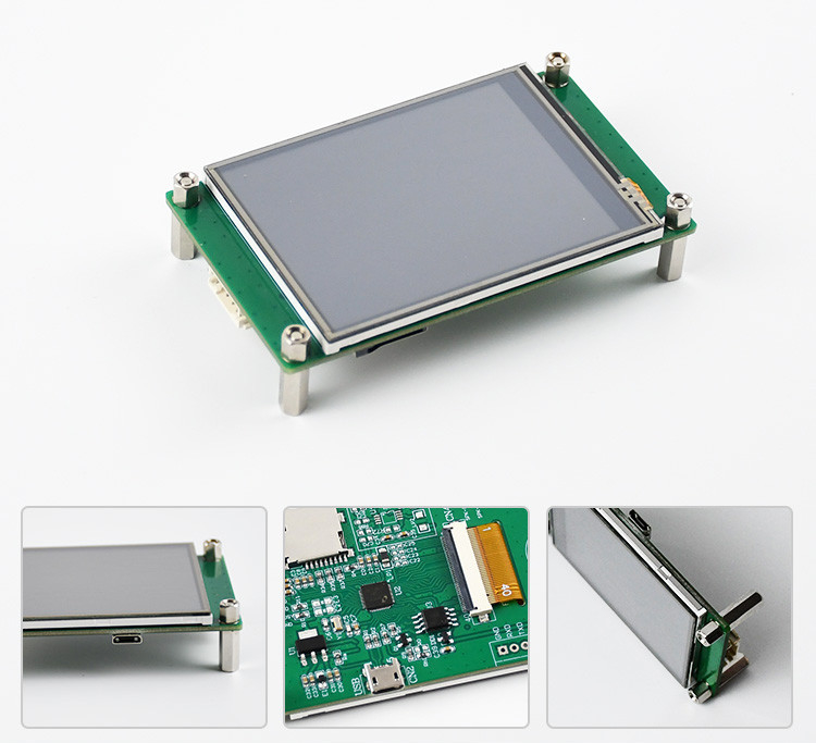 Polcd 2.8 ιντσών 240*320 HMI Εγκατεστημένη μονάδα TFT LCD Ελέγχεται από οποιαδήποτε οθόνη MCU Serial Port