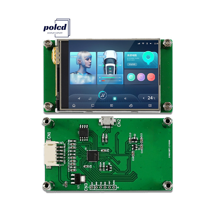 Polcd 2.4 ιντσών Tft Lcd Module 240*320 Hmi Uart Port Smart Lcd Display Βιομηχανική αντίσταση οθόνη αφής