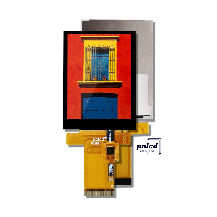 Polcd Tft RGB 2.8 ιντσών Βιομηχανικός ελεγκτής Πίνακας εμφάνισης χρώματος Ηλιακή οθόνη αφής χωρητικότητας IPS Lcd μονάδα