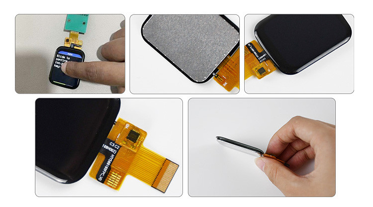 Polcd 1,69 ιντσών TFT Multi Capacitive Touch Screen 4 Line SPI 240x280 IPS LCD