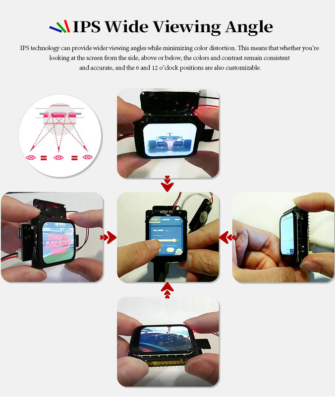 Polcd 1,69 ιντσών TFT Multi Capacitive Touch Screen 4 Line SPI 240x280 IPS LCD