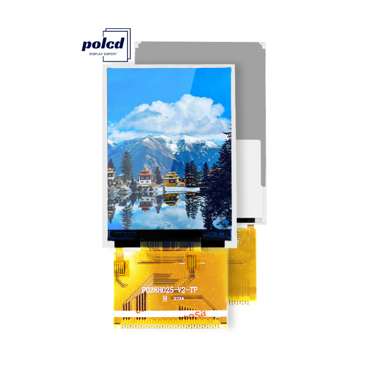 Οθόνη Polcd RoHS 2,8 ιντσών HD TFT 8080 MCU Οθόνη LCD 16 bit Tft