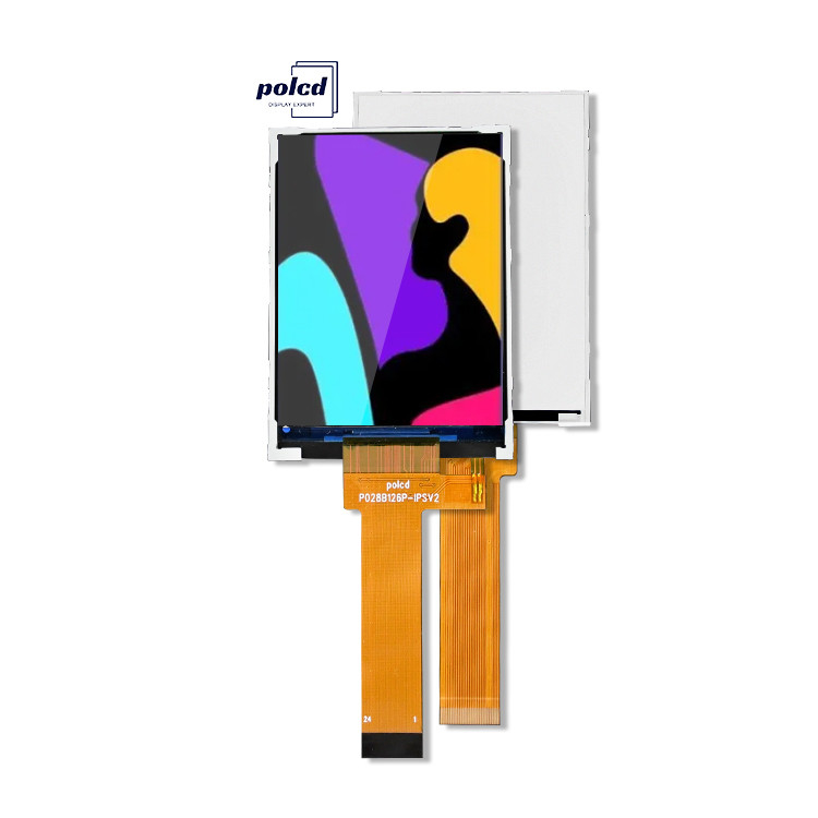 Polcd Μικρή οθόνη LCD 2,8 ιντσών 240x320 υψηλή φωτεινότητα 900 νιτ IPS οθόνη LCD 2.8' βιομηχανική TFT
