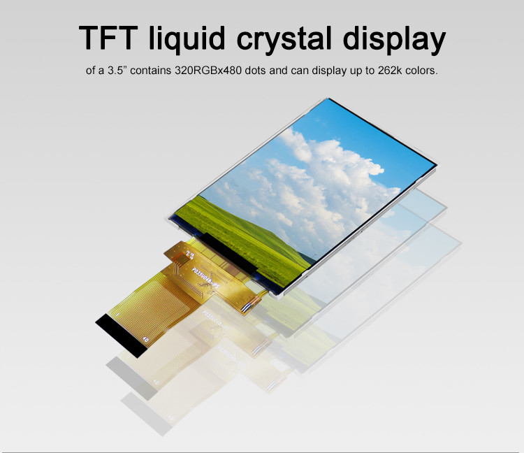 Polcd 18 BIT RGB IPS TFT LCD Οθόνη 320X480 Pixel Tft LCD 3,5