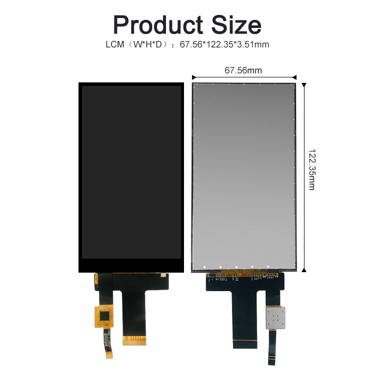 Polcd 5 ιντσών IPS Panel 720x1280 HX8394-F Μεγάλη φωτεινότητα MIPI χωρητικό άγγιγμα 5 