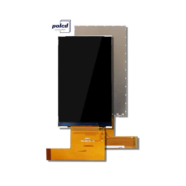 Polcd Custom 4,3 ιντσών TFT οθόνη οθόνης 480x800 Ανάλυση IPS πλήρης οπτική γωνία 45 πιν 4,3 ιντσών LCD μονάδα