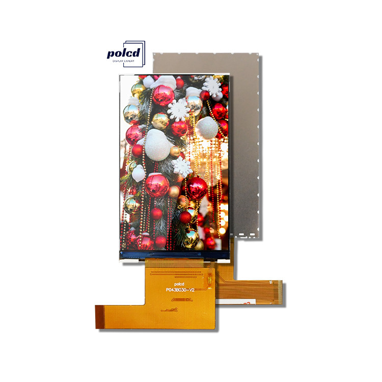 Polcd 480x800 4,3 ιντσών οθόνη LCD 400nit φωτεινότητα 18 bit RGB διεπαφή Tft οθόνη