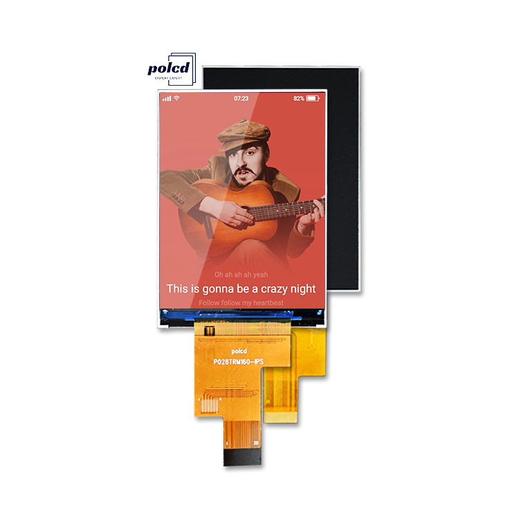 Polcd 2.8 ίντσες 480x640 Ανάλυση IPS γυαλί LCM LCD Μονάδα MIPI Διασύνδεση TFT Display