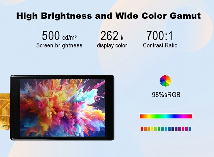 Polcd Custom 3,5 ιντσών χωρητικό πάνελ αφής 320x480 500nit RGB διεπαφή IPS Tft Lcd οθόνη