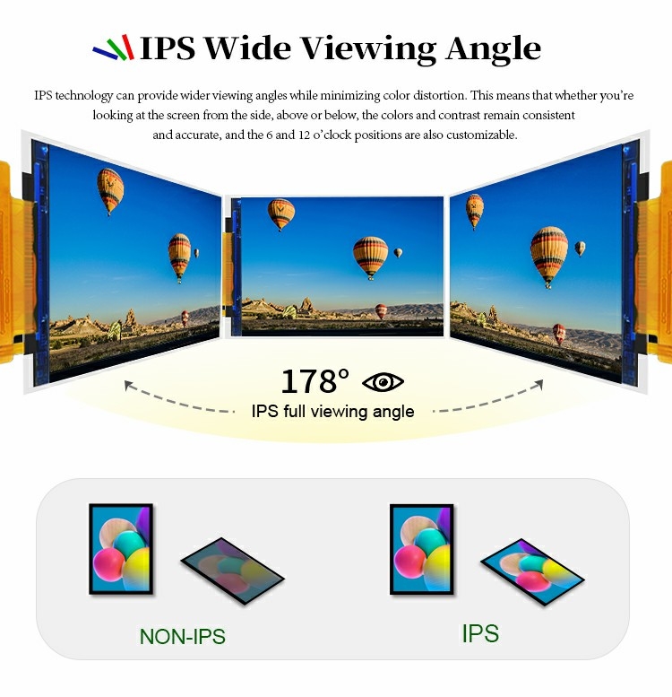 Polcd Μικρή οθόνη TFT IPS 2.8 ιντσών SPI Διασύνδεση 240*320 RGB Χρωματική οθόνη ST7789P3-G6 TFT LCD