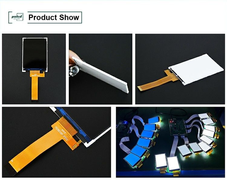 Polcd 2,8 ιντσών οθόνη LCD 240x320 MCU Διασύνδεση ευρείας οπτικής γωνίας TFT διαφλεκτική μονάδα LCD με ST7789P3-G6