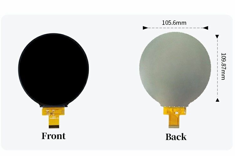 Polcd 4 ιντσών Στρογγυλή κυκλική οθόνη TFT 720x720 διεπαφή MIPI 30 πινών ST7703 TFT LCD οθόνη