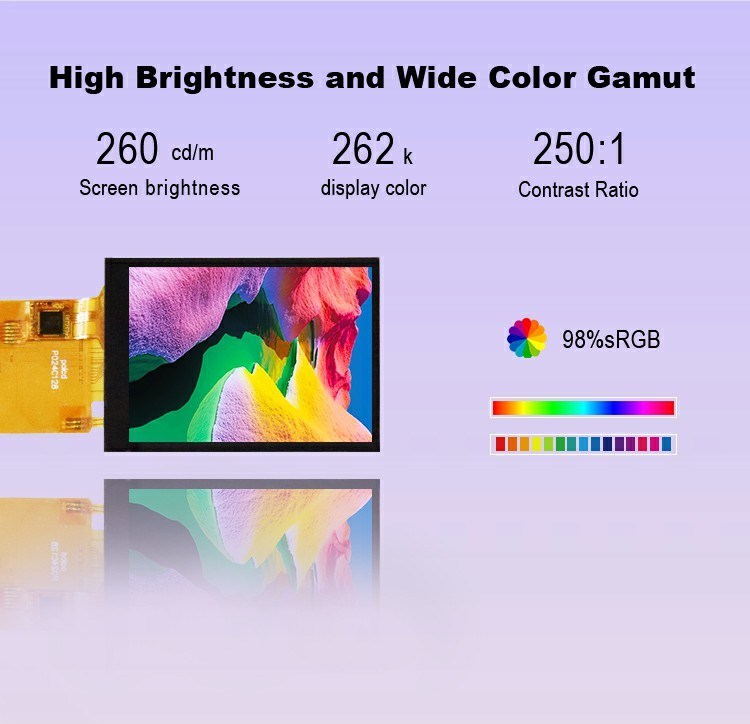 Polcd TFT 2.4 ιντσών Spi διεπαφή LCD 240*320 RGB Χρωματική οθόνη αφής ST7789V 16pin 2.4 TFT οθόνη