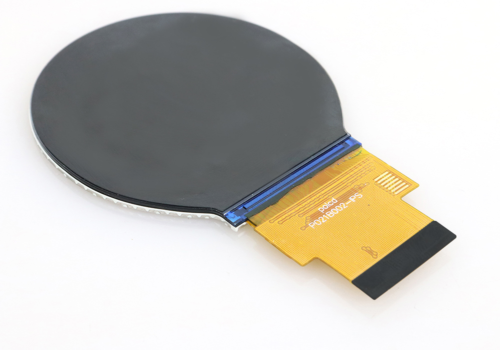 Προσαρμοσμένη στρογγυλή οθόνη LCD TFT IPS 2,1 ιντσών Polcd με διασύνδεση SPI RGB