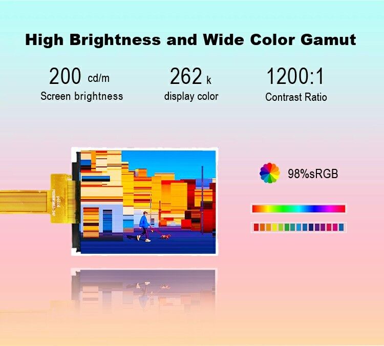 Polcd 2,8 ιντσών TFT 240*320 Μικρή έγχρωμη οθόνη JD9853 Drive IC Spi διεπαφή IPS TFT LCD οθόνη