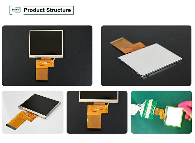 Polcd 3,5 ιντσών 320x240 πλήρης χρώσης TFT οθόνη ST7272A δίσκος ic IPS οπτική γωνία 54pin οθόνη LCD