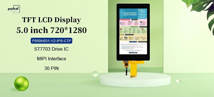 Polcd 5 ιντσών Industrial Touch LCD IPS Wide Viewing Angle ST7703 ic 5 ιντσών 720x1280 TFT LCD πάνελ