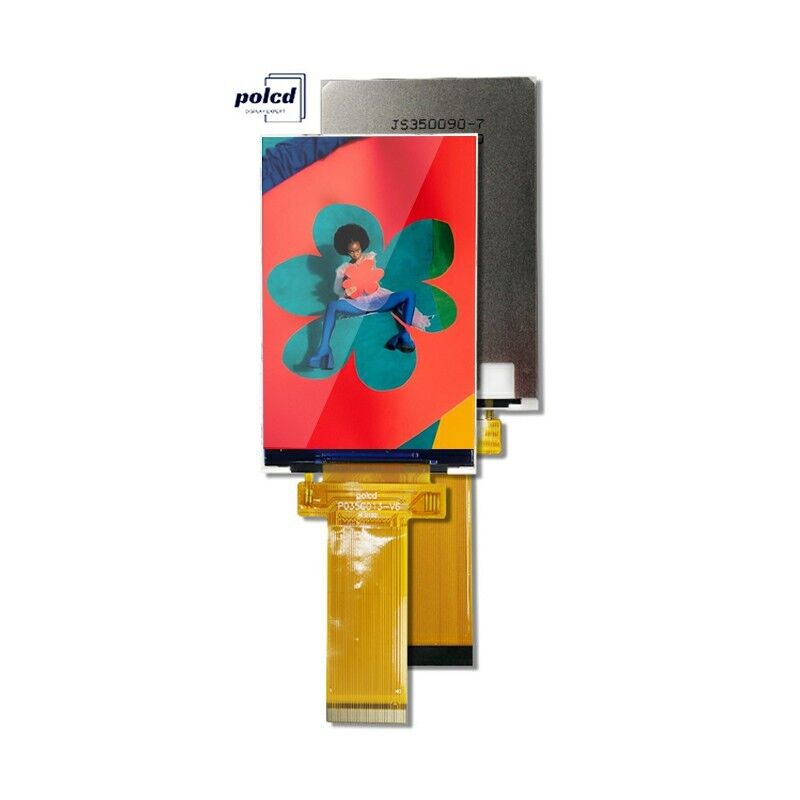 Polcd LCM εργοστάσιο 3,5 ιντσών 320*480 Mcu Spi διεπαφή 300 νιτ TFT LCD Μονάδα χωρητική οθόνη αφής