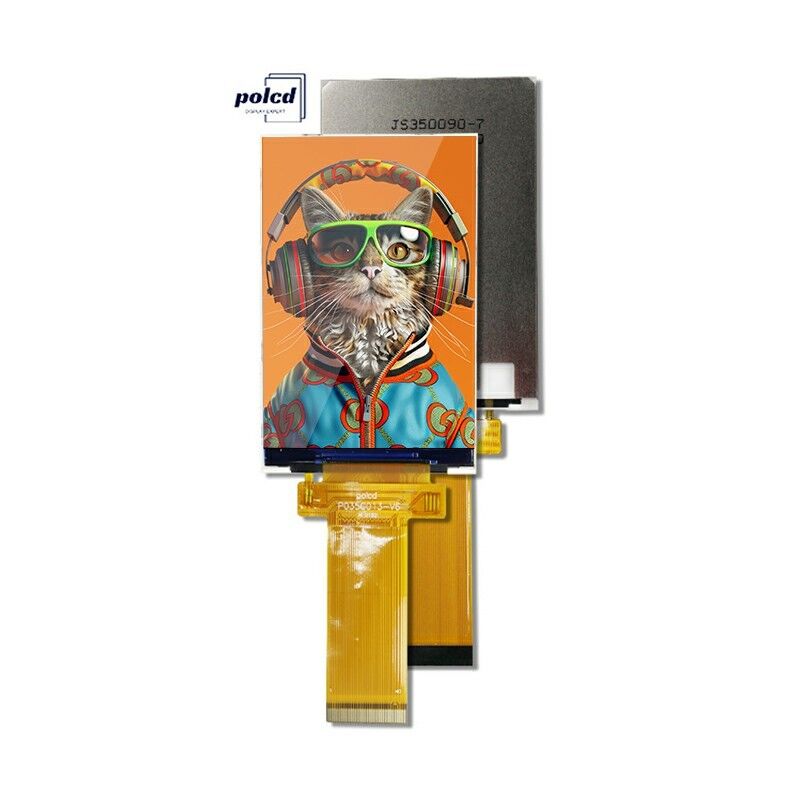 Polcd 3,5 ιντσών QVGA LCD οθόνη με ανάλυση 320x480 MCU SPI Interface Touch Panel 3.5 