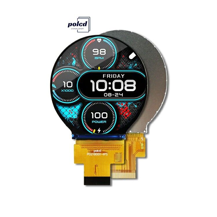 Polcd 2,1 ιντσών 480x480 IPS στρογγυλή TFT έγχρωμη οθόνη LCD Module με διασύνδεση MIPI για LCM και Panel