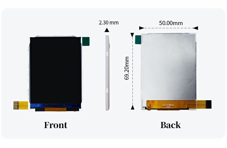 Polcd 2,8 ιντσών LCD Μοντέλο 240x320 ST7789V SPI Διασύνδεση 14 καρφίτσες 2,8 TFT οθόνη LCD