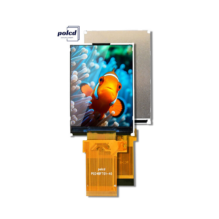 Polcd 2.4 Inch TFT 240*320 Mcu Spi Interface Sunlight Readable Transflective Technology LCD Display
