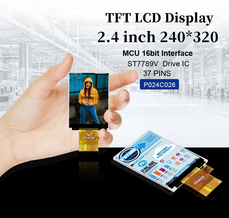 Polcd ST7789V 2.4 ιντσών Tft οθόνη 12 0' CLOCK 240x320 tft οθόνη LCD