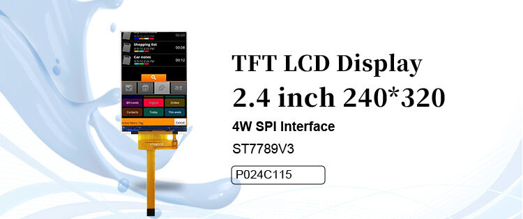 Polcd RoHS 2.4 ιντσών Lcd Tft Display ST7789V3 TFT LCD Module 4 Wire SPI 240x320 Tft Screen