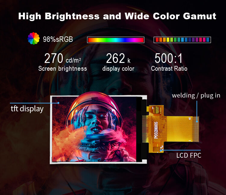 Polcd 12 O'CLOCK 3,2 ιντσών TFT οθόνη ILI9341V TFT LCD μονάδα 240x320