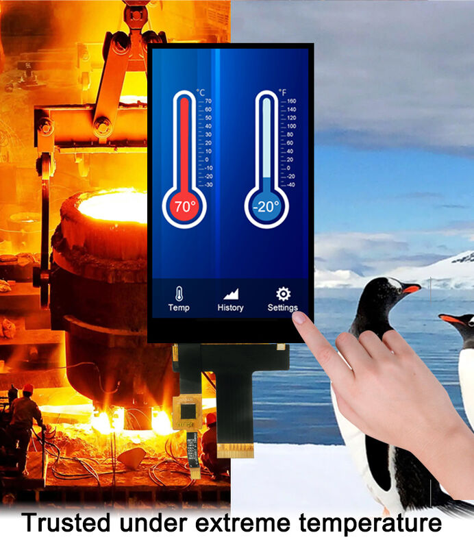 Pocld 5 ιντσών LCM οθόνη 720 * 1280 ανάλυση χωρητικό πίνακα αφής MIPI διεπαφή 30pin TFT LCD οθόνη