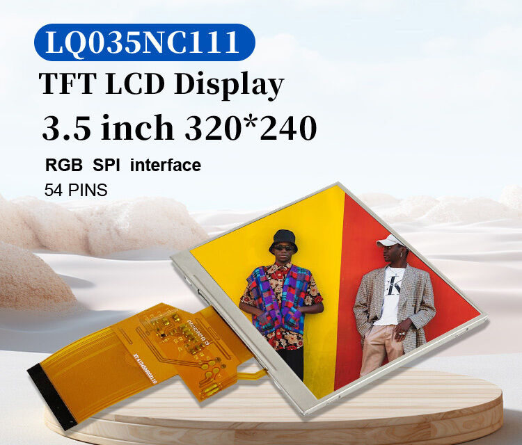 Polcd LQ035NC111 3,5 ιντσών LCD Panel Module 320x240 RGB SPI Χρώμα διεπαφής 54 πιν Square TFT LCM Display