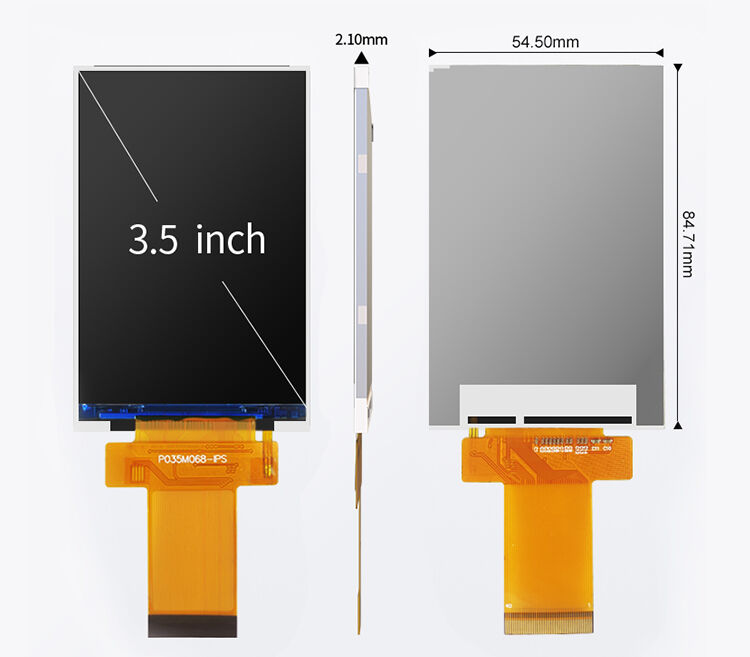 Polcd 3,5 ιντσών TFT LCD οθόνη 320*480 IPS Full View LCD οθόνη για ξυπνητήρα