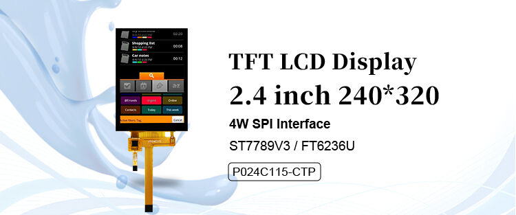Polcd Μικρή Μονάδα LCD με άγγιγμα 2.4 